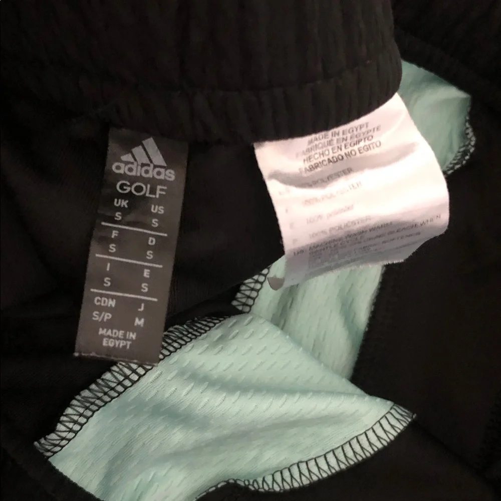 Like new adidas Set Mint Green Logo Tee with Black Shorts